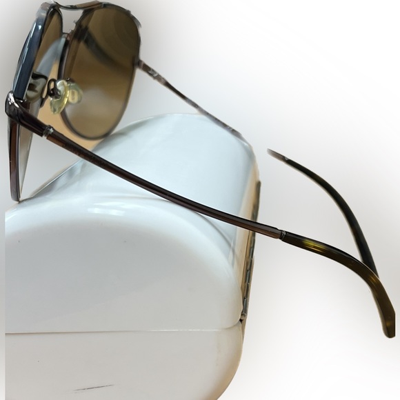 ✨HP✨ “JIMMY CHOO” AVIATOR SUNGLASSES WITH HARD CASE AND CLEANING CLOTH, GUC - Picture 4 of 7